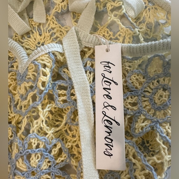 NWT For Love & Lemons Kaya Mini Dress Coverup (XS) - Picture 8 of 9